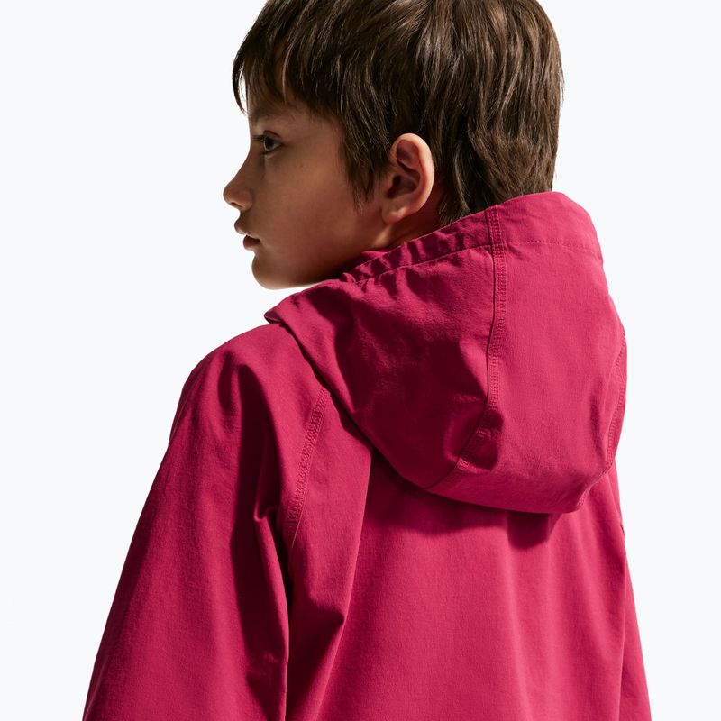 Kurtka piłkarska dziecięca Nike FC Barcelona Tech Full Zip noble red/black/mineral yellow 5