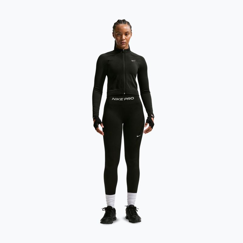 Bluza treningowa damska Nike Pro Seamless black/white 2