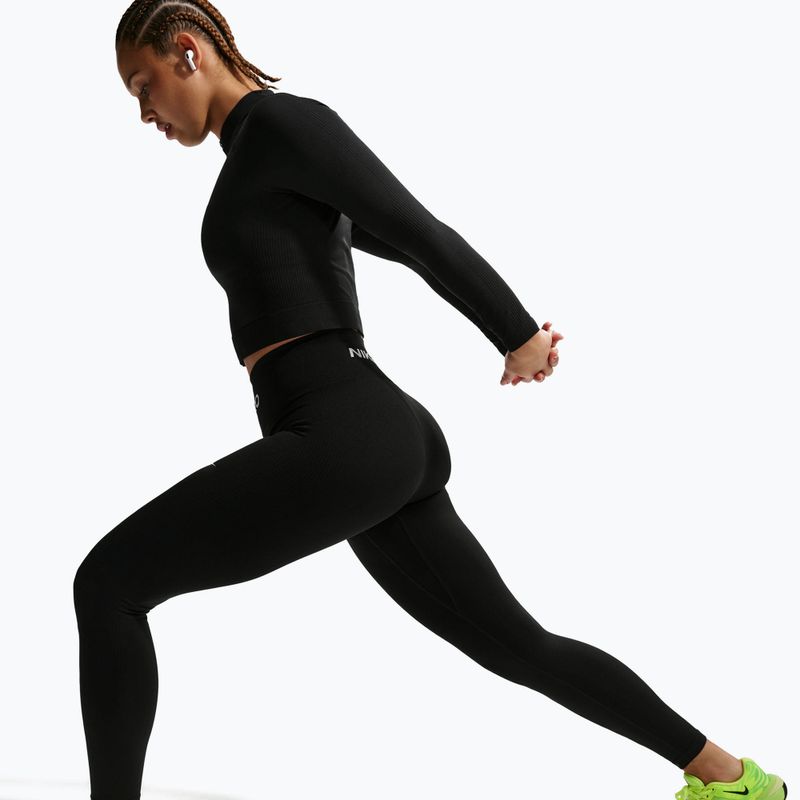 Legginsy damskie Nike Pro Seamless black/white 5