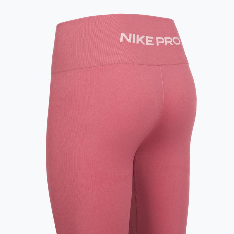 Legginsy damskie Nike Pro Seamless pink peony/white 4