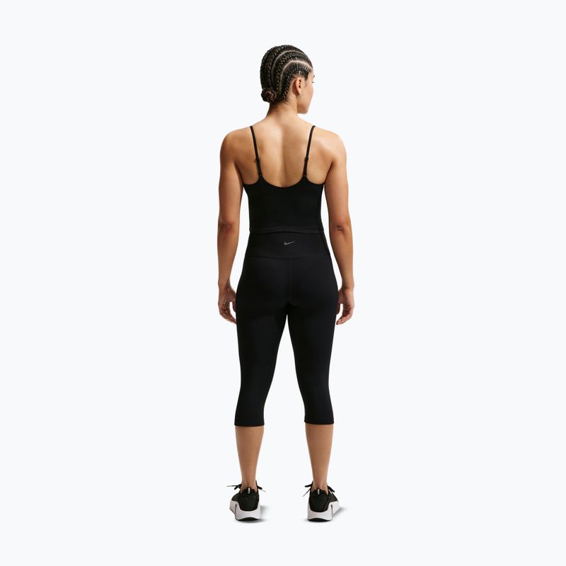 Koszulka treningowa damska Nike One Medium Support black/white 3