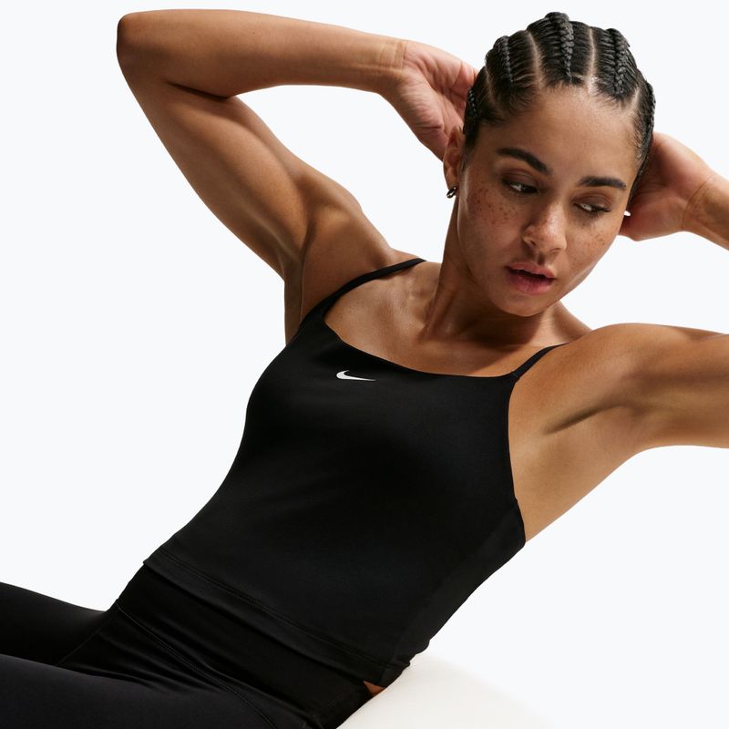 Koszulka treningowa damska Nike One Medium Support black/white 6