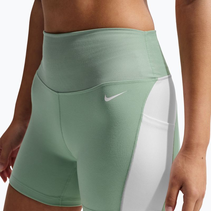 Spodenki damskie Nike One High Waisted Biker 5" steam/white/white 5