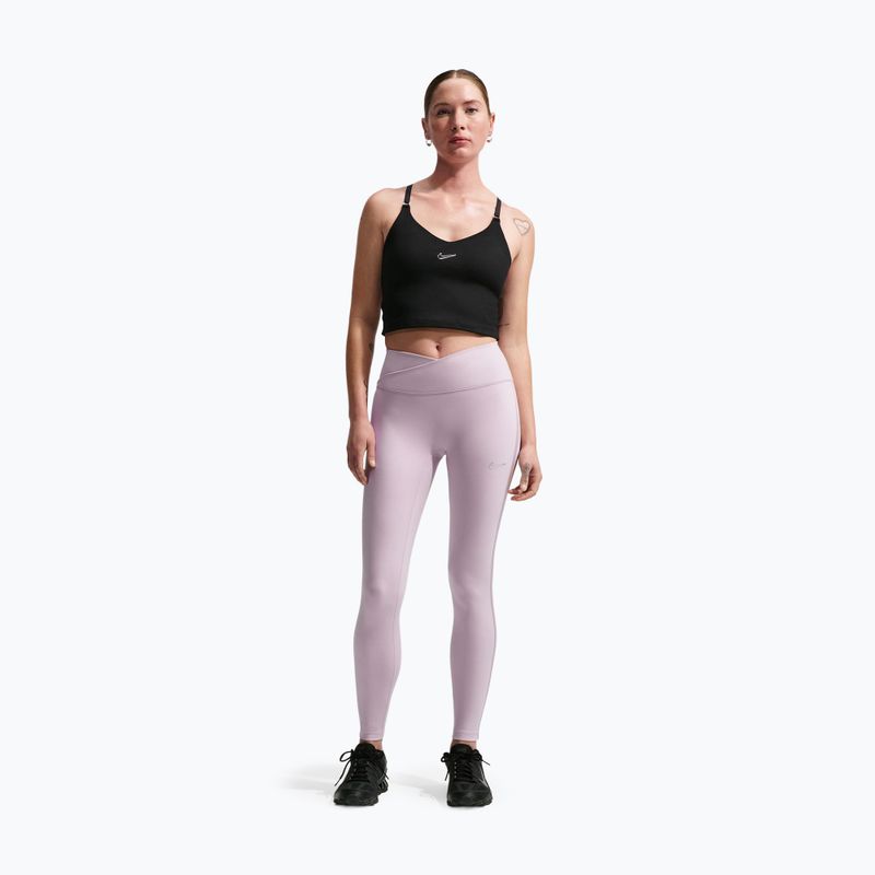 Legginsy damskie Nike One High-Waisted Seamless platinum violet 2