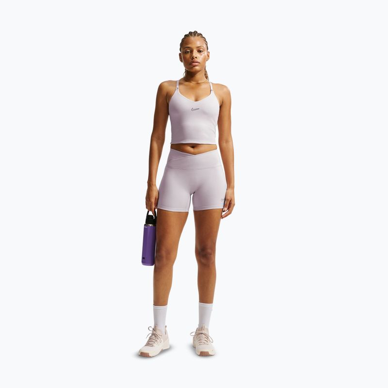 Spodenki damskie Nike One Biker 5" platinum violet 2