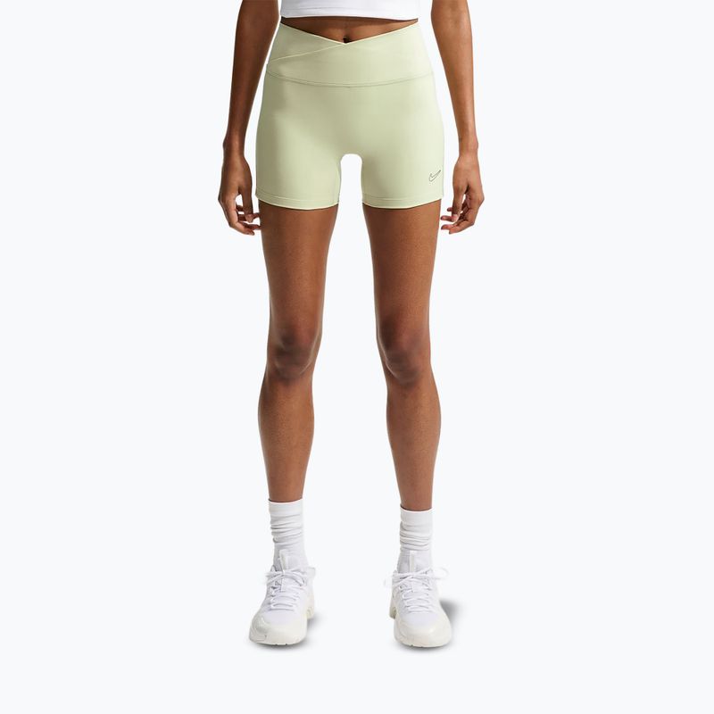 Spodenki damskie Nike One Biker 5" olive aura 2
