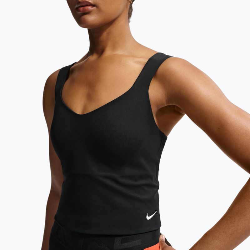 Koszulka treningowa damska Nike Pro Sculpt Medium Support Padded Tank black/white 4