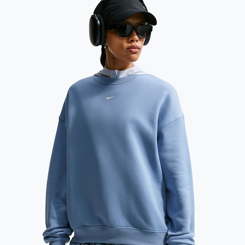 Bluza damska Nike Studio Fleece Medium Weight work blue/sail 4