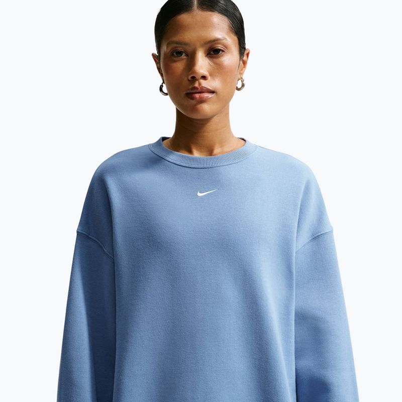 Bluza damska Nike Studio Fleece Medium Weight work blue/sail 5