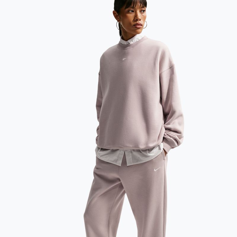 Spodnie damskie Nike Studio Fleece Medium Weight cream Ii/sail 4