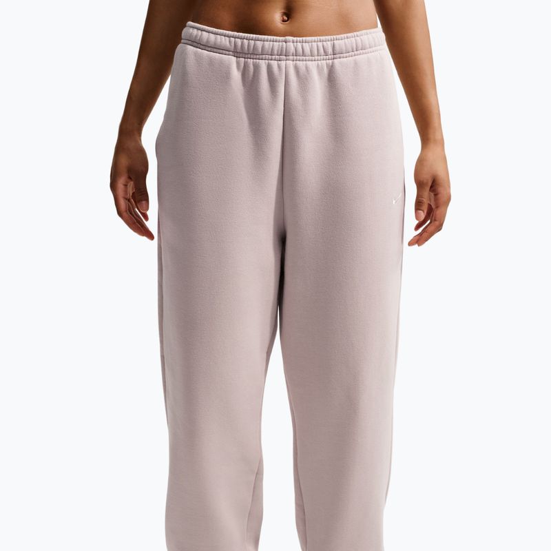 Spodnie damskie Nike Studio Fleece Medium Weight cream Ii/sail 5