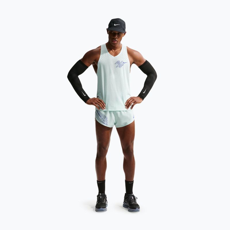 Koszulka do biegania męska Nike AeroSwift Dri-Fit ADV Running Singlet barely green/lapis 2