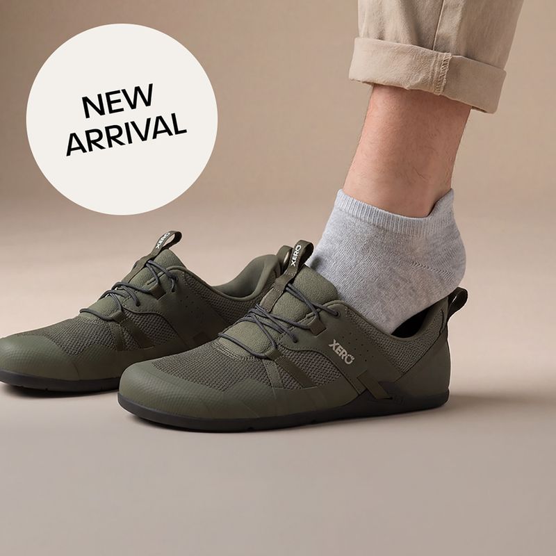 Buty barefoot męskie Xero Shoes Prio Easy On army green 8