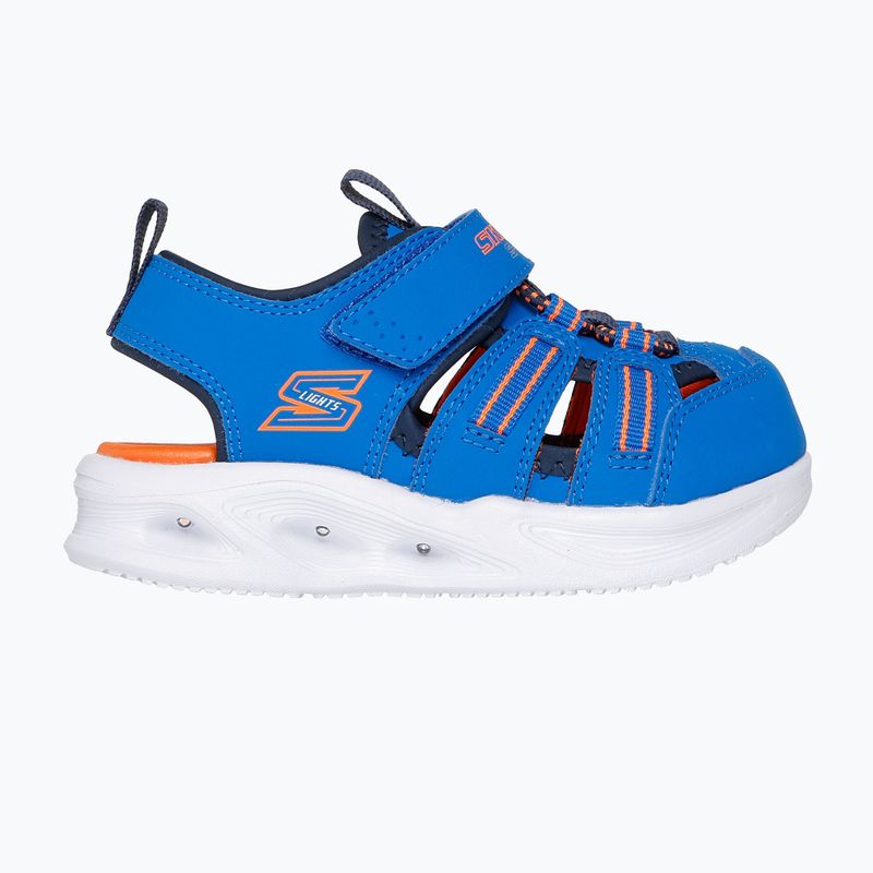 Sandały dziecięce SKECHERS S-Lights Sola Glow blue/lime