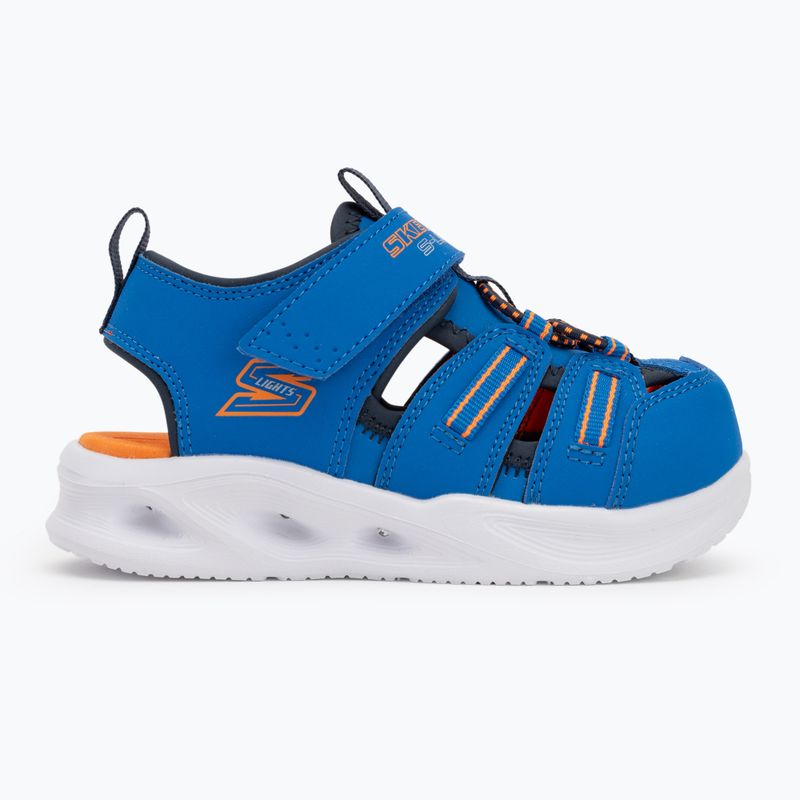 Sandały dziecięce SKECHERS S-Lights Sola Glow blue/lime 2