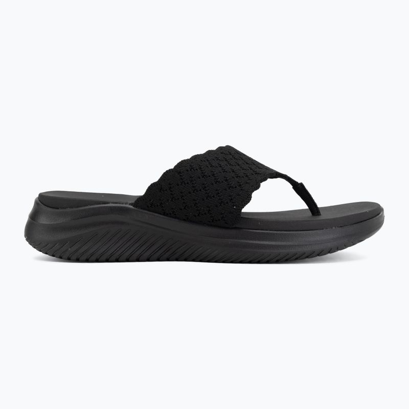 Klapki damskie SKECHERS Ultra Flex 3.0 Rhythm Waves black 2