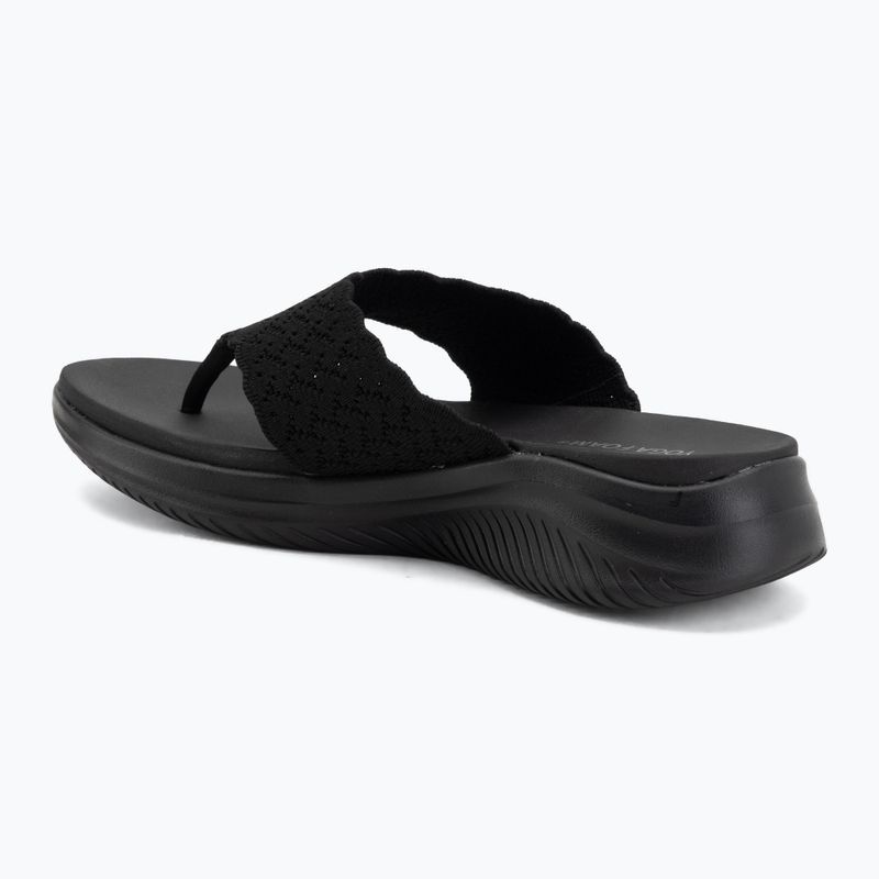 Klapki damskie SKECHERS Ultra Flex 3.0 Rhythm Waves black 3
