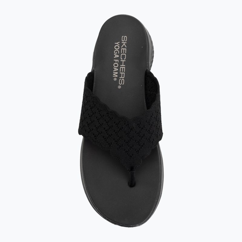 Klapki damskie SKECHERS Ultra Flex 3.0 Rhythm Waves black 5