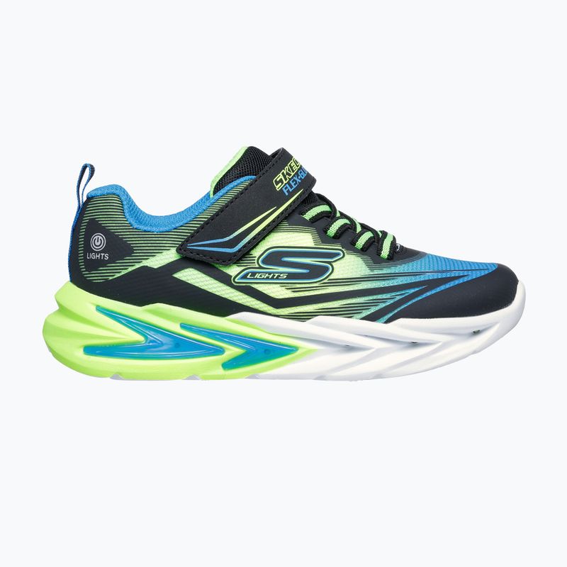 Buty dziecięce SKECHERS Flex-Glow Ultra black/blue/lime 10