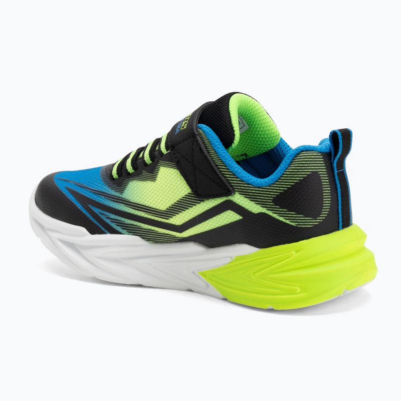 Buty dziecięce SKECHERS Flex-Glow Ultra black/blue/lime 3