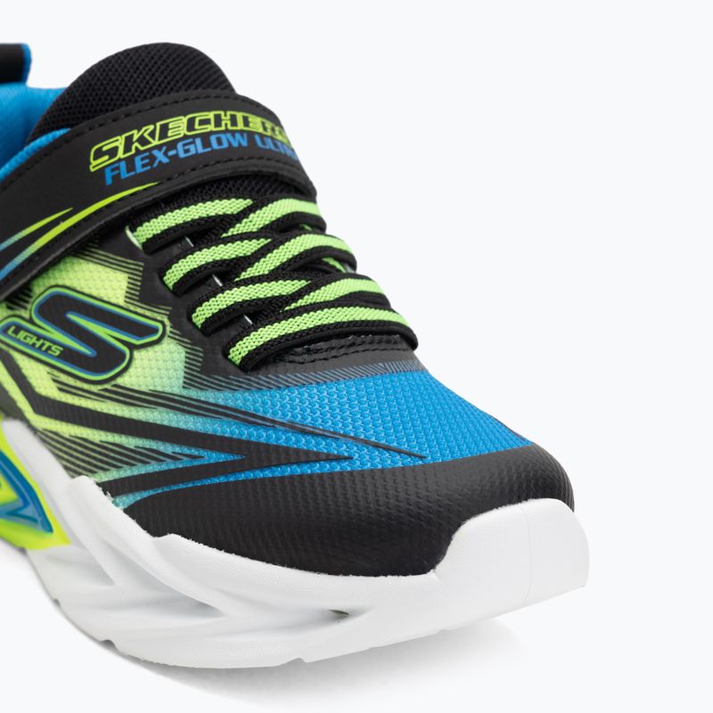 Buty dziecięce SKECHERS Flex-Glow Ultra black/blue/lime 7