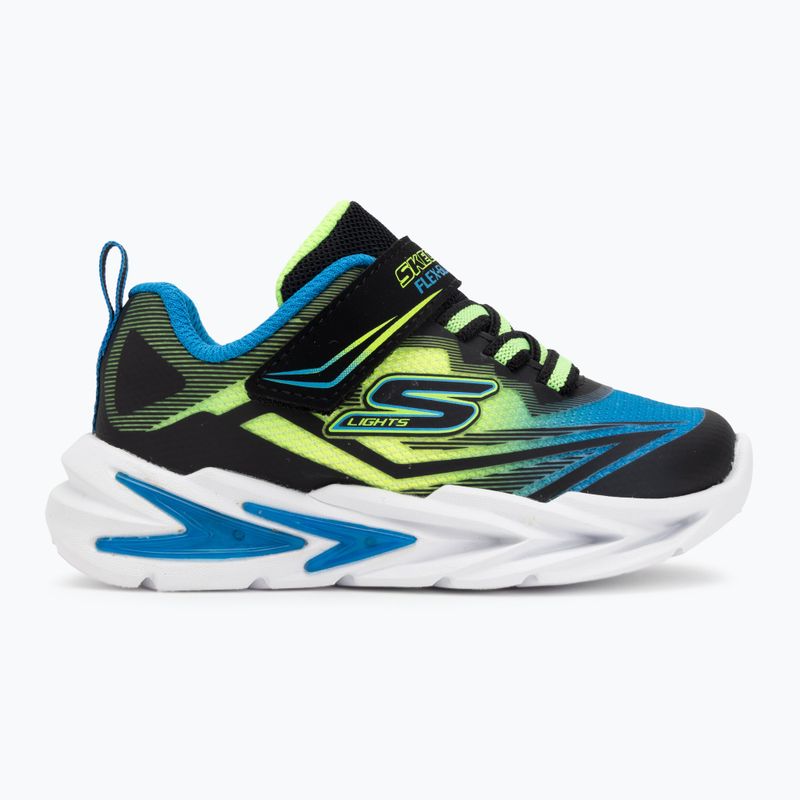 Buty dziecięce SKECHERS Flex-Glow Ultra black/blue/lime 2