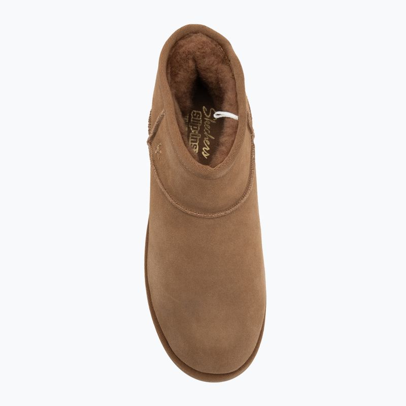 Buty damskie SKECHERS Keep Cozy chestnut 5