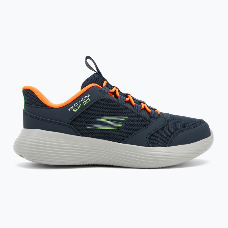 Buty dziecięce SKECHERS Go Run 400 V2 Turbo-Brisk navy/orange 2