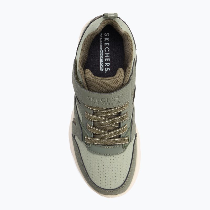 Buty dziecięce SKECHERS Uno Lite Echo Surge olive 5