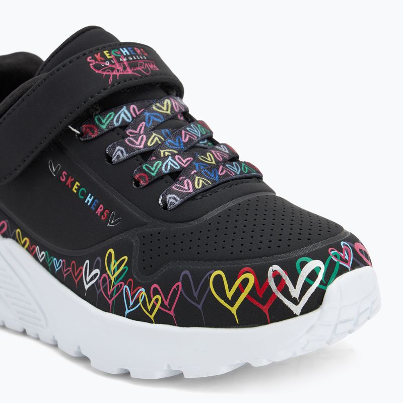 Buty dziecięce SKECHERS Uno Lite Heart Craze black/multi 7