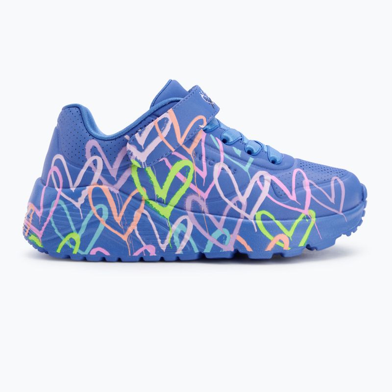Buty dziecięce SKECHERS Uno Lite Love Levitate blue/multi 2