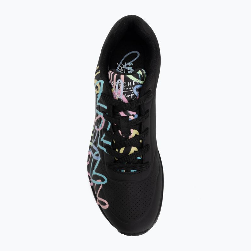 Buty damskie SKECHERS JGoldcrown Uno Spread The Love black 5