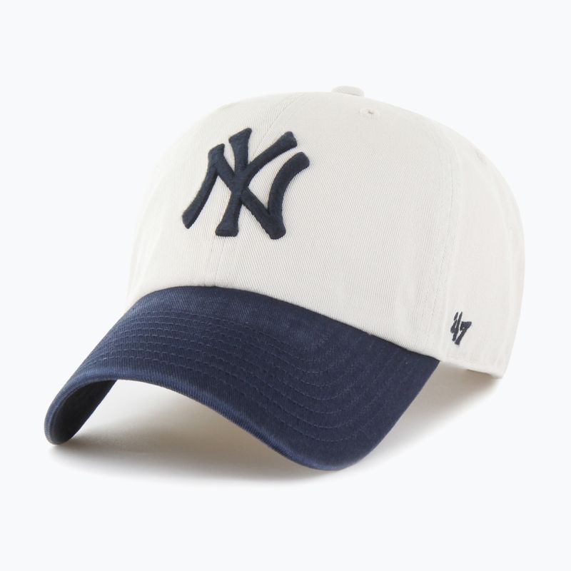 Czapka z daszkiem 47 Brand MLB New York Yankees Grand Stand CLEAN UP bone 3