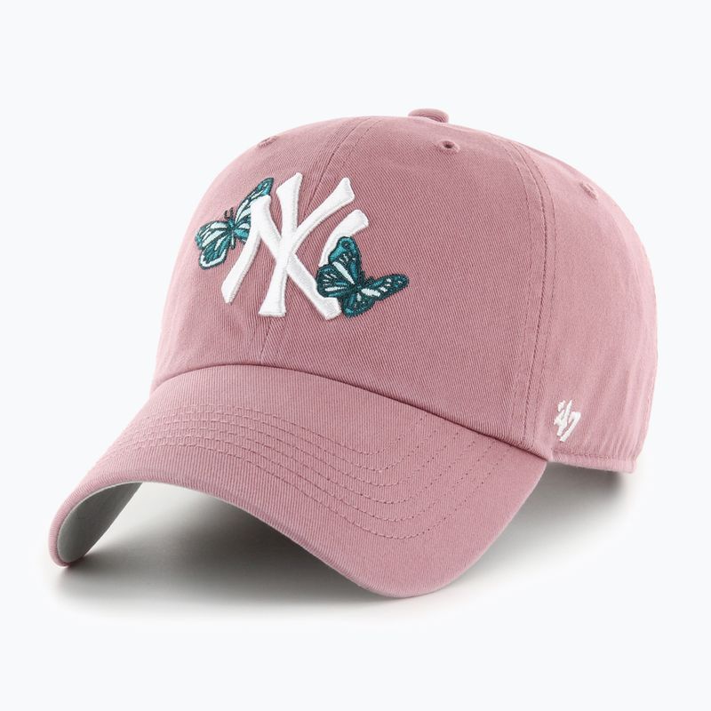 Czapka z daszkiem 47 Brand MLB New York Yankees Icon Alt CLEAN UP mauve