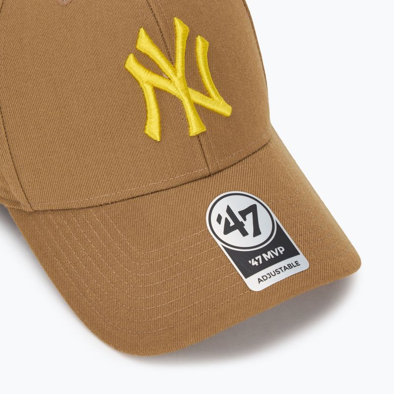 Czapka z daszkiem 47 Brand MLB New York Yankees MVP camel 3