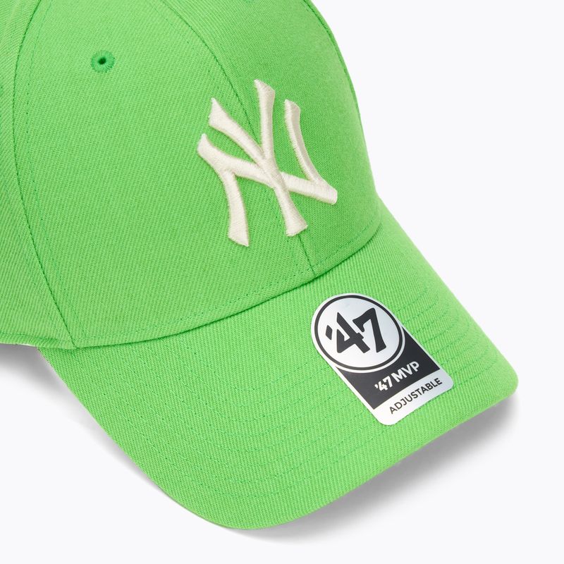 Czapka z daszkiem 47 Brand MLB New York Yankees MVP lime 3