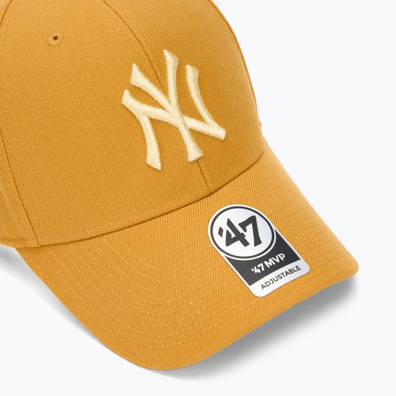 Czapka z daszkiem 47 Brand MLB New York Yankees MVP wheat 3