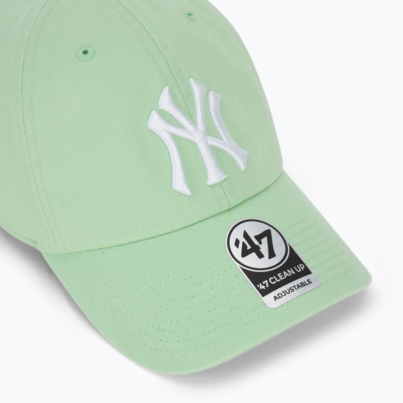 Czapka z daszkiem 47 Brand MLB New York Yankees CLEAN UP aloe 3