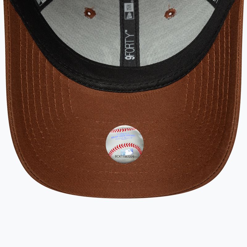Czapka zimowa New Era League Essential 9Forty New York Yankees dark auburn 5