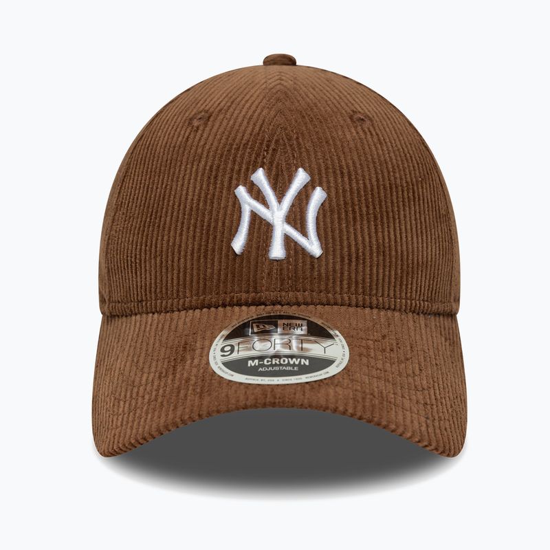 Czapka z daszkiem New Era Cord 9Forty Mcrown New York Yankees dark auburn/dark autumn 2