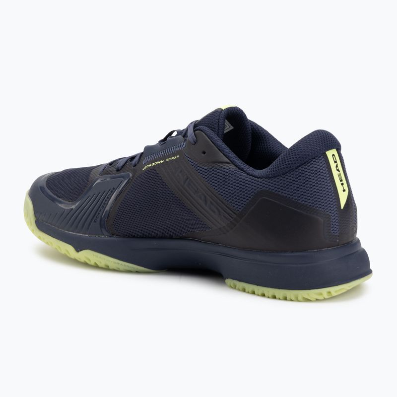 Buty do squasha HEAD Sprint Team 4.0 Indoor navy/lime 3
