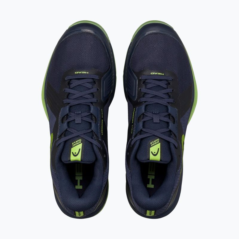 Buty do squasha HEAD Sprint Team 4.0 Indoor navy/lime 4