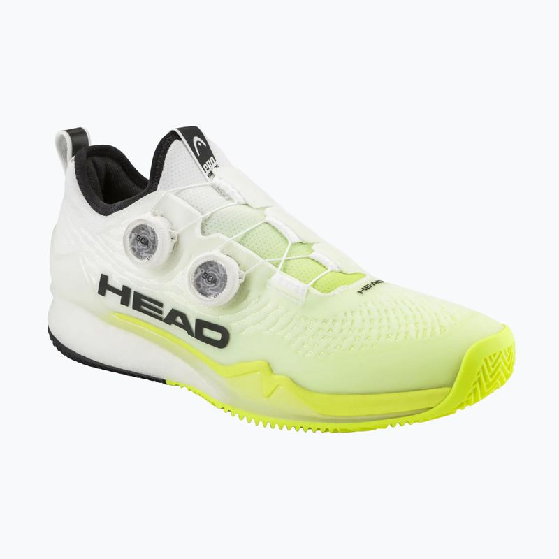 Buty do tenisa męskie HEAD Endure Pro BOA Clay white/yellow 8