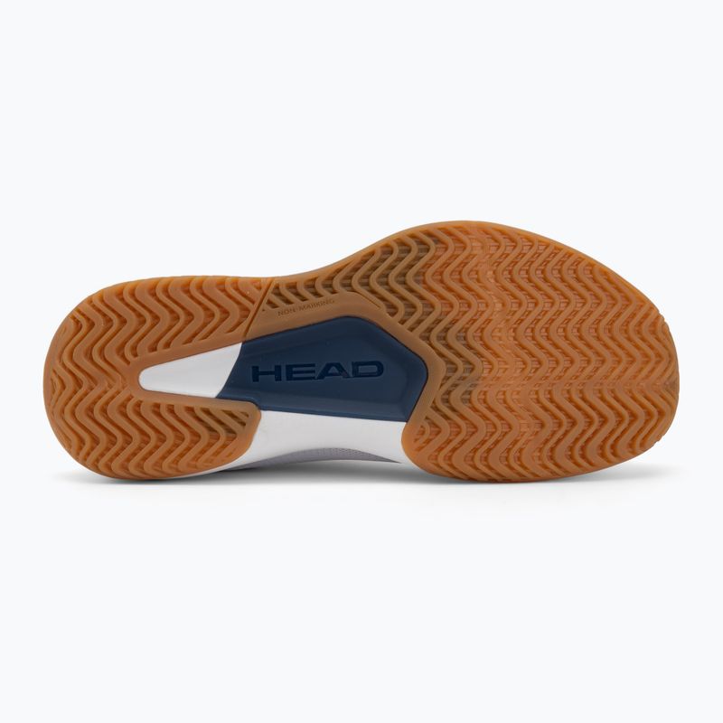 Buty do tenisa męskie HEAD Revolt Court 5.0 Indoor white/blueberry 4