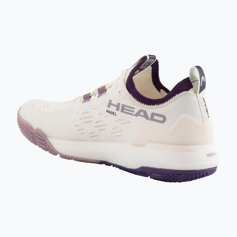Buty do padla damskie HEAD Motion Pro 1.5 chalk white/purple 2