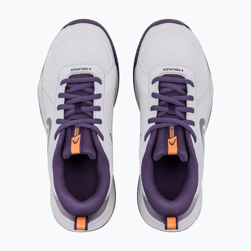 Buty do tenisa dziecięce HEAD Sprint Court 4.0 light grey/purple 4