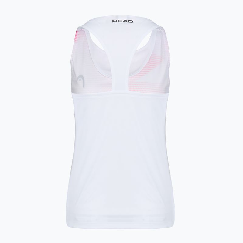 Koszulka tenisowa damska HEAD Agility Tank Top light blue/print vision 2