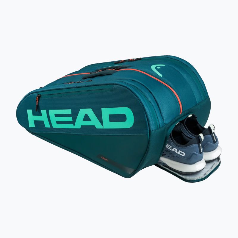 Torba do padla HEAD Tour Padel Bag L 40 l green/orange 4
