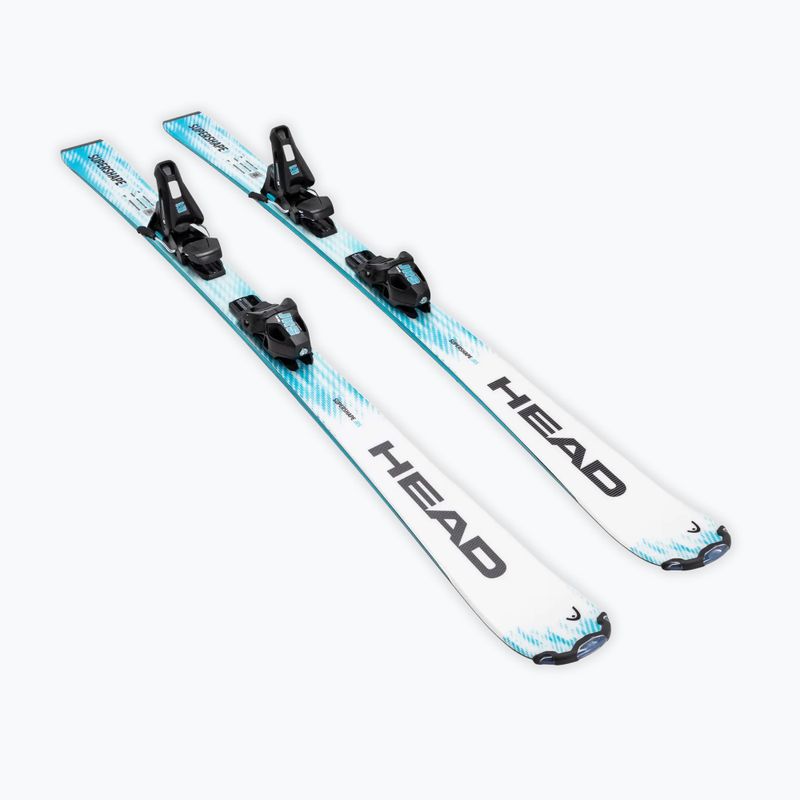 Narty zjazdowe dziecięce HEAD Supershape JRS + wiązania Jrs 7.5 GW CA white/blue 2