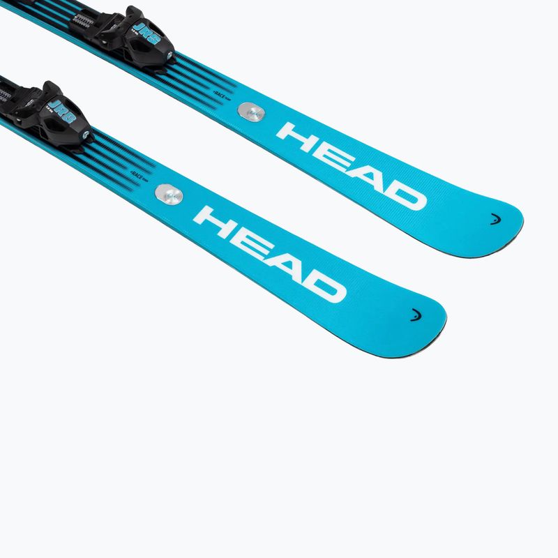 Narty zjazdowe dziecięce HEAD WC e.Race Team SW JRS + wiązania Jrs 7.5 GW CA blue/white 3